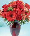 The FTD  Crimson Evergreen Bouquet