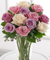 FTD Long Stem Pastel Rose Bouquet FTD Long Stem Pastel Rose Bouquet