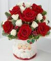 FTD Rosy Santa Bouquet