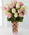 FTD Mothers Pink and Cream Rose Bouquet - DELUXE FTD Mothers Pink and Cream Rose Bouquet - DELUXE