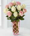 FTD Mothers Pink and Cream Rose Bouquet FTD Mothers Pink and Cream Rose Bouquet