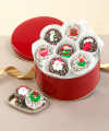 Christmas Holiday Decorated Cookie Tin - WebGift Christmas Holiday Decorated Cookie Tin - WebGift