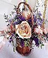 FTD Peach Rose Basket