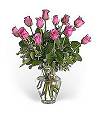 Dozen Pink Roses - FedEx