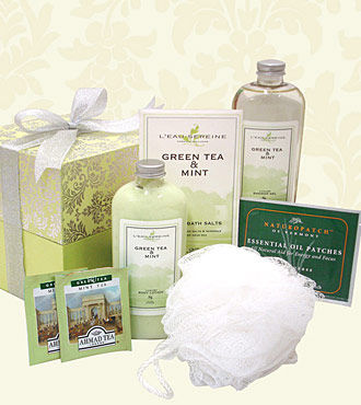 Woven Tower Green Tea Spa Tower - WebGift